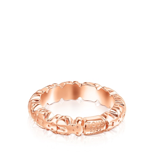Rose Silver Vermeil Straight XL Ring