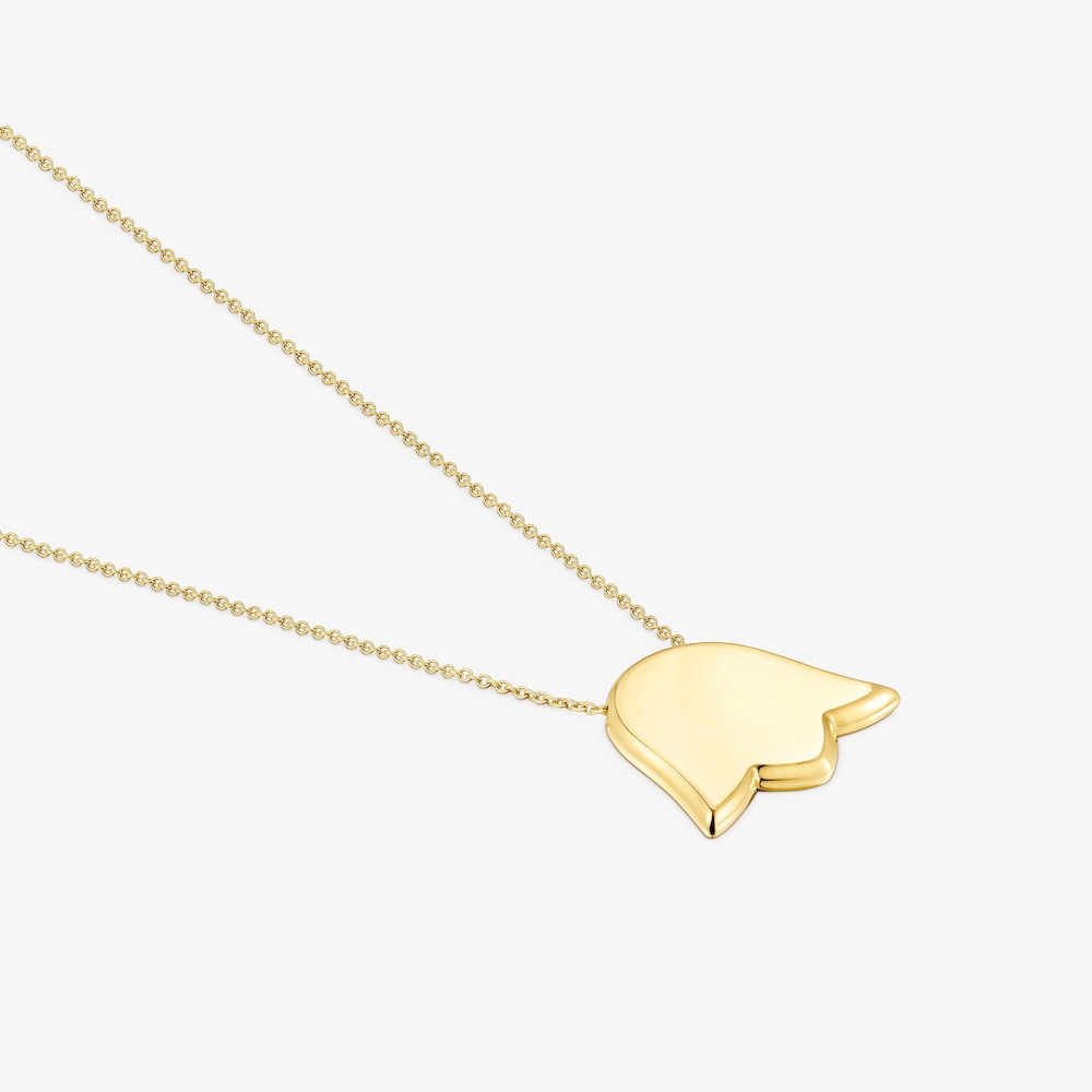 Collar Sweet Dolls tulipa con ba&ntilde;o de oro 18 kt sobre plata