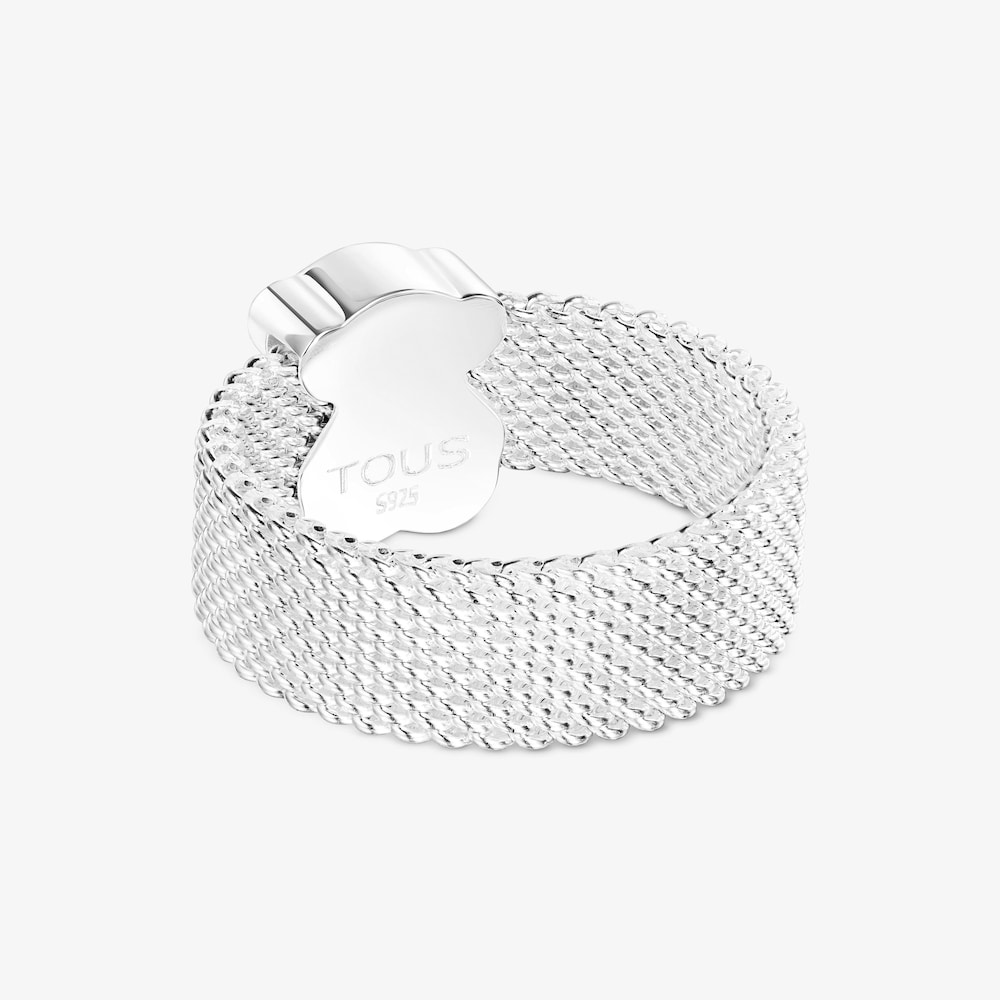 Stř&iacute;brn&yacute; prsten Mesh Color s&nbsp;ametystem