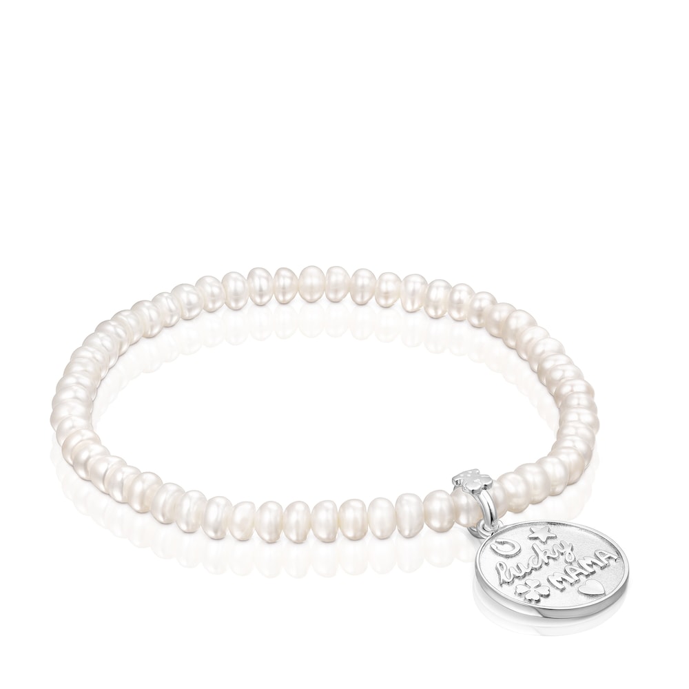 TOUS Good Vibes Mama Bracelets set with Agates and Pearls