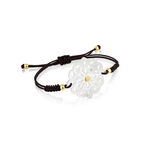 Gold Majorelle Bracelet with Mother of Pearl