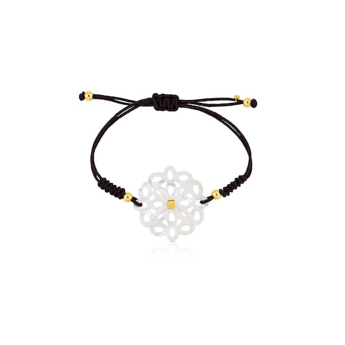 Gold Majorelle Bracelet with Mother of Pearl