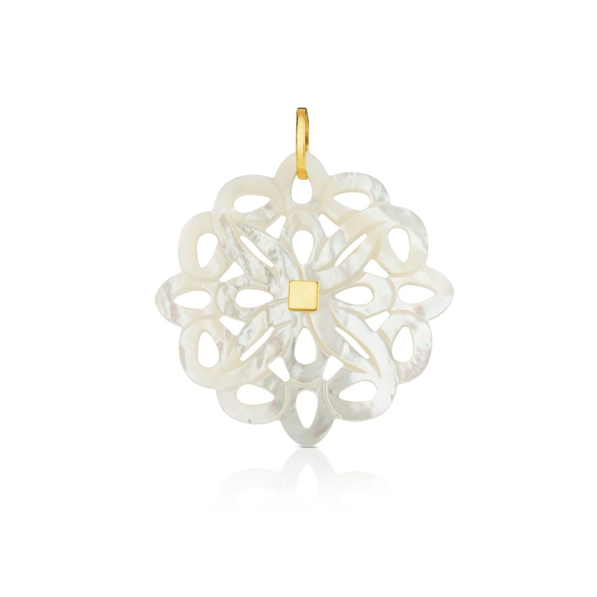 Gold Majorelle Pendant with Mother pf pearl