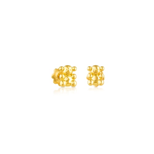 Pendientes Bubble Bear de Oro