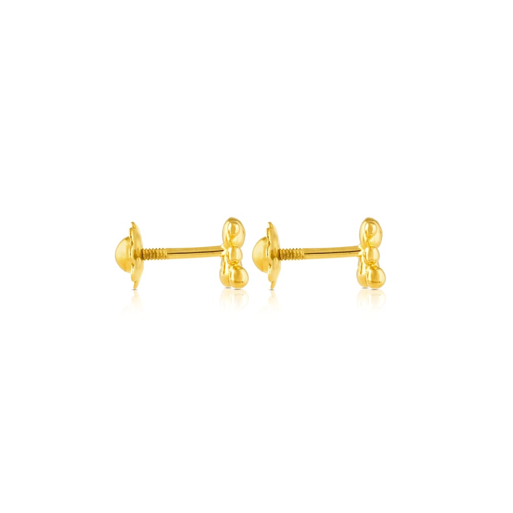 Pendientes Bubble Bear de Oro