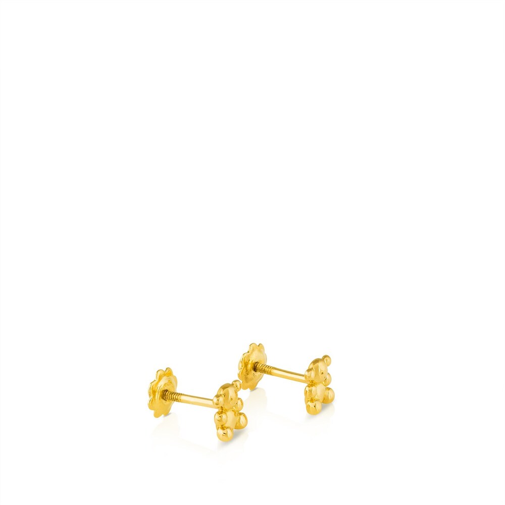 Pendientes Bubble Bear de Oro