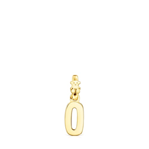 Silver Vermeil Numbers number 0 Pendant