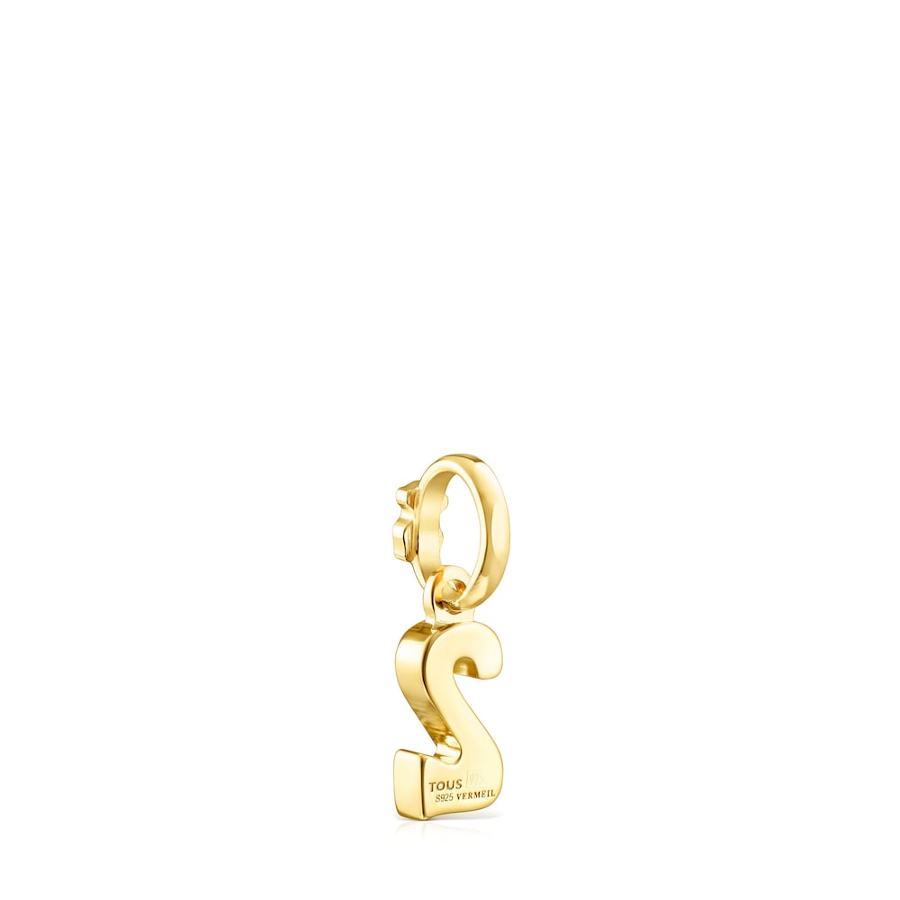 18K gold vermeil Numbers number 2 Pendant