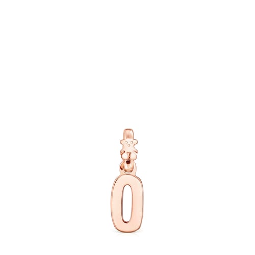 Rose Silver Vermeil Numbers number 0 Pendant
