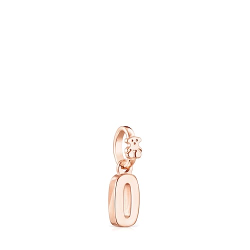 Rose Silver Vermeil Numbers number 0 Pendant