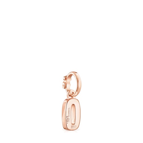 Rose Silver Vermeil Numbers number 0 Pendant