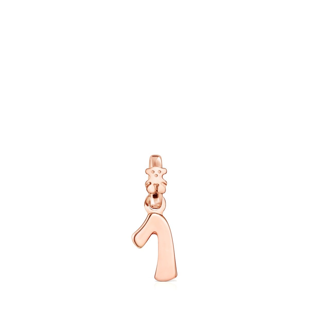 Rose Silver Vermeil Numbers number 1 Pendant