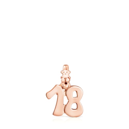 Rose Silver Vermeil Numbers number 18 Pendant image number 0