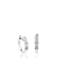 White Gold TOUS Bear Earrings with three Diamonds Bear motifs