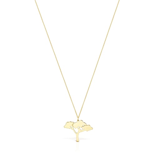 Colar comprido Save árvore em Prata Vermeil