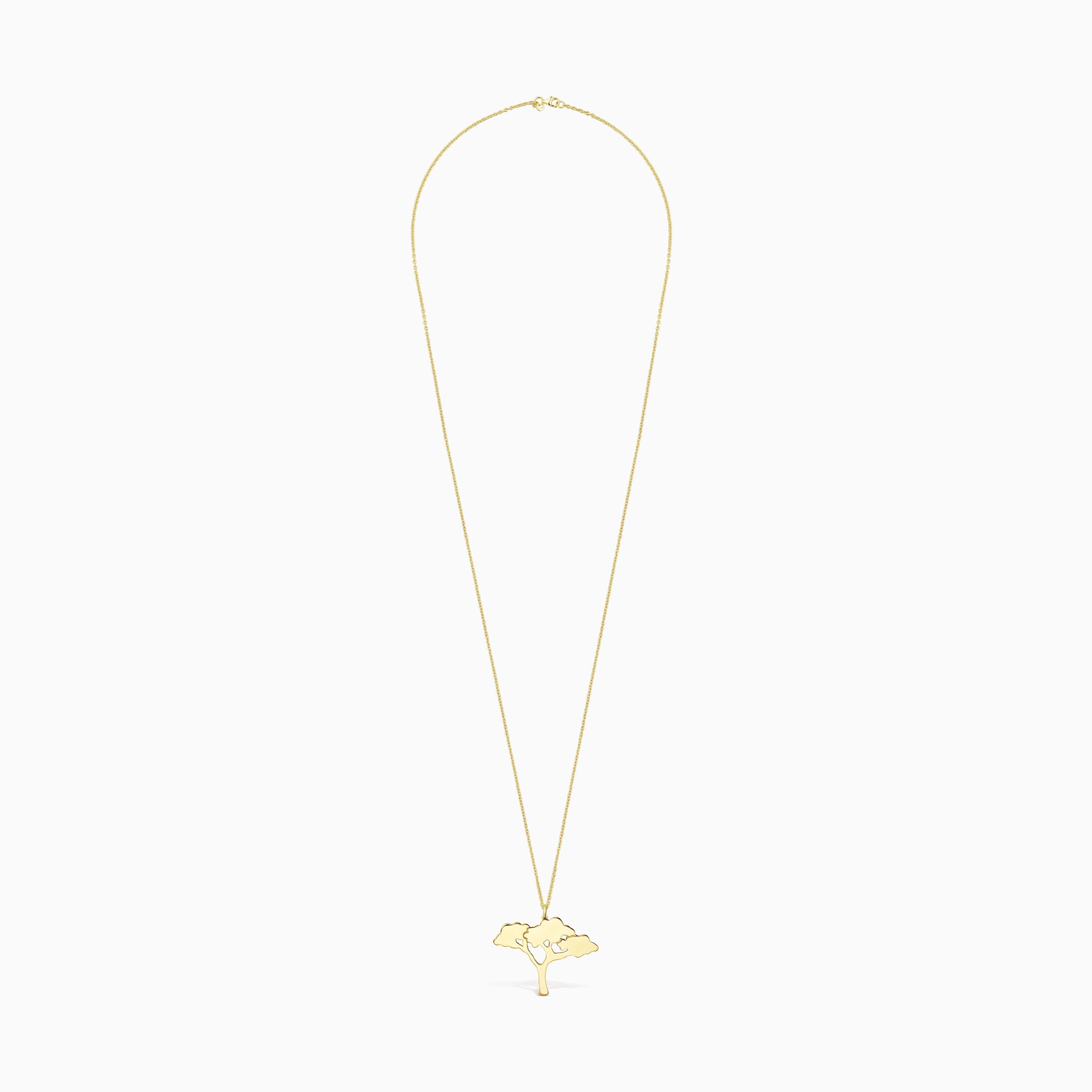 Long 18K gold vermeil Save tree Necklace