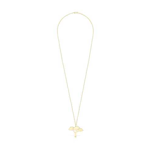 Colar comprido Save árvore em Prata Vermeil