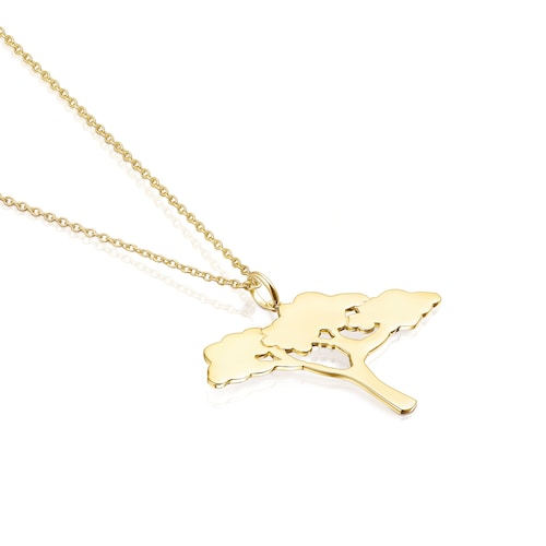 Colar comprido Save árvore em Prata Vermeil