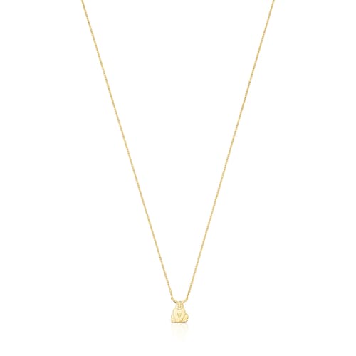 Silver Vermeil Save bear Necklace