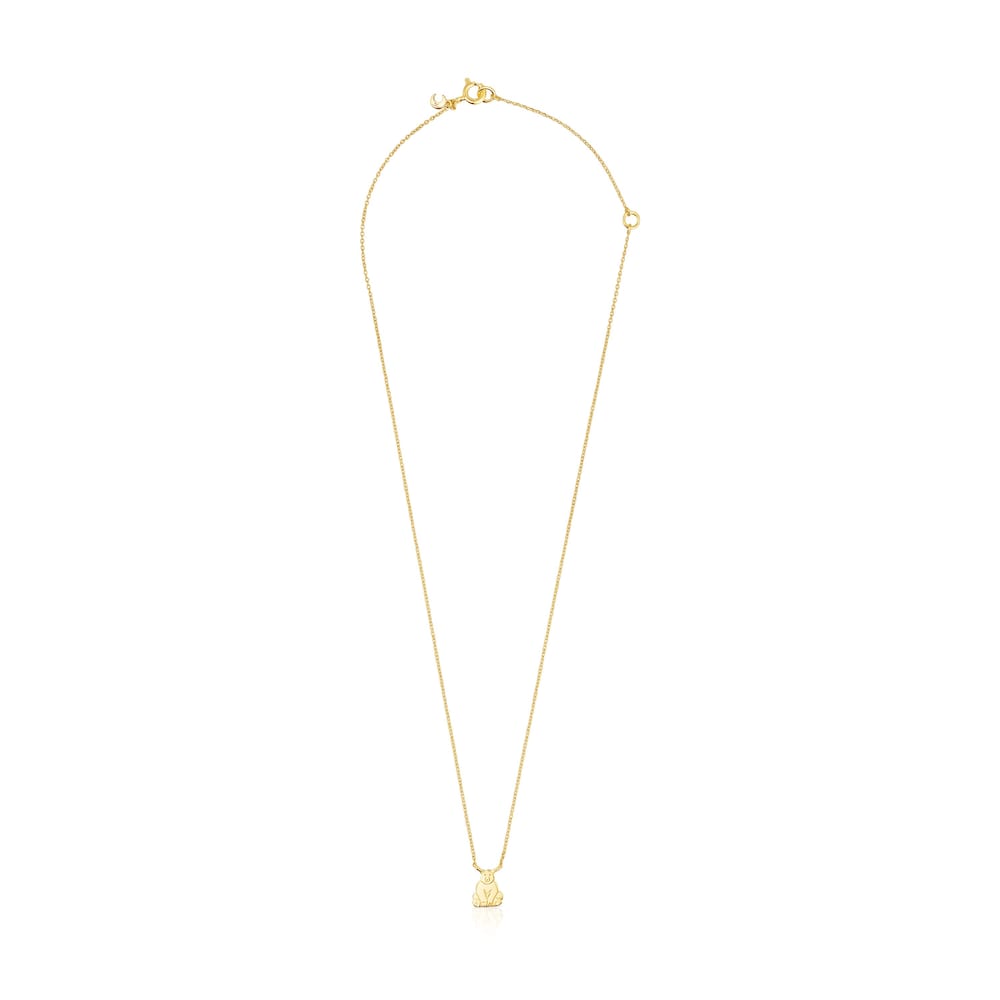 18K gold vermeil Save bear Necklace
