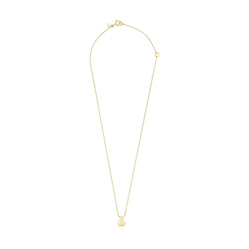 Silver Vermeil Save bear Necklace