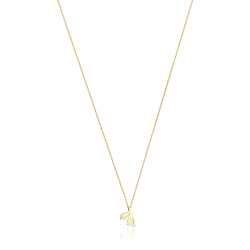 Collar Save tuc&aacute;n con ba&ntilde;o de oro 18 kt sobre plata