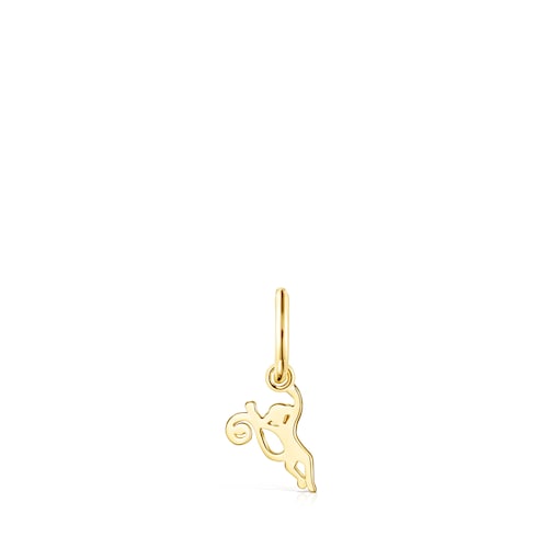 Silver Vermeil Save monkey 1/2 Earring image number 0