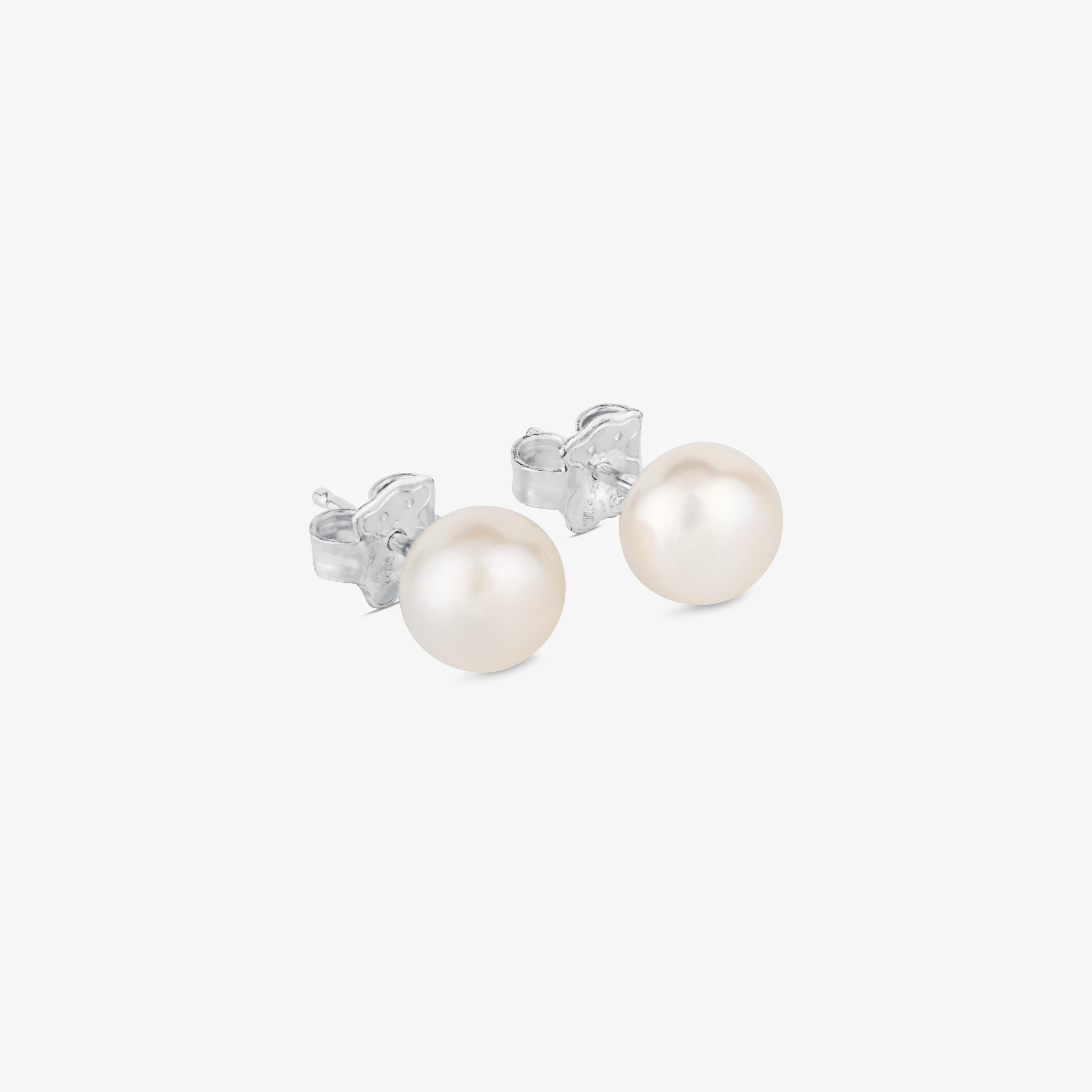 Silver TOUS Pearl Earrings pack