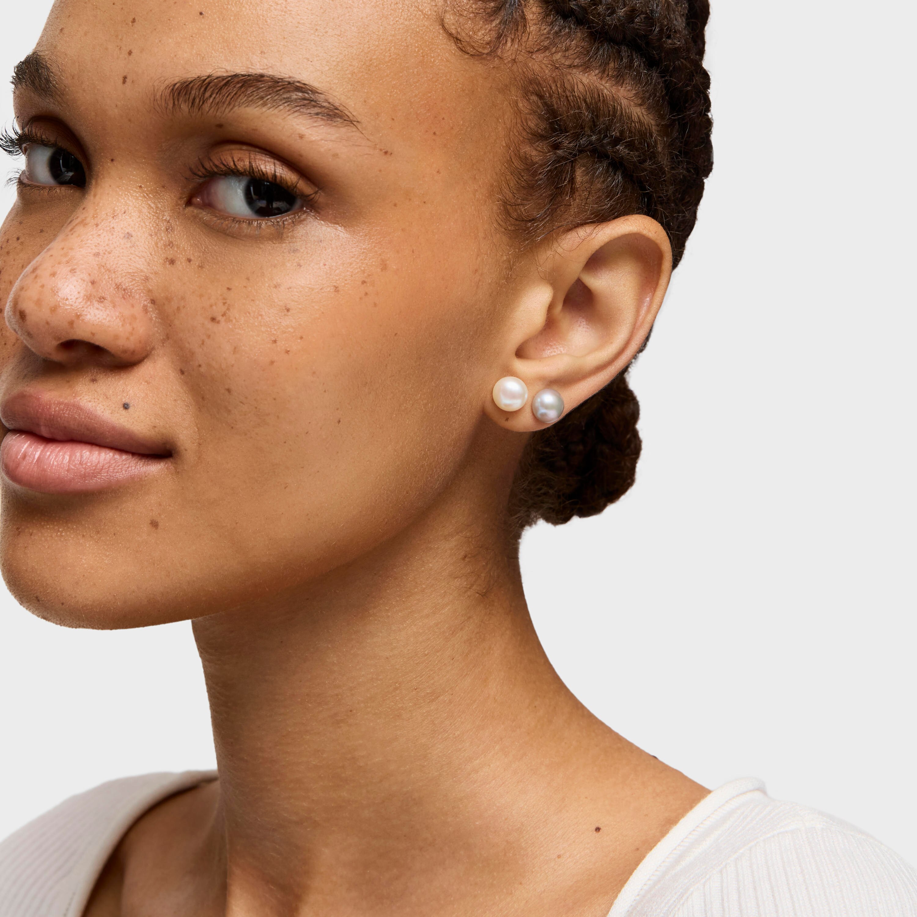Silver TOUS Pearl Earrings pack