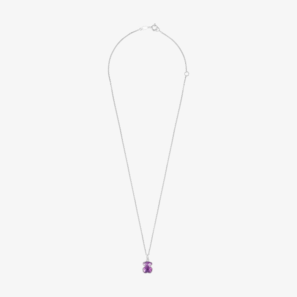 Colar Icon Color em Prata e Ametista
