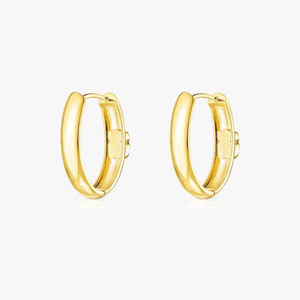 Tous Icon Color - Kolczyki z ż&oacute;łtego srebra Vermeil z fasetowanymi malachitami