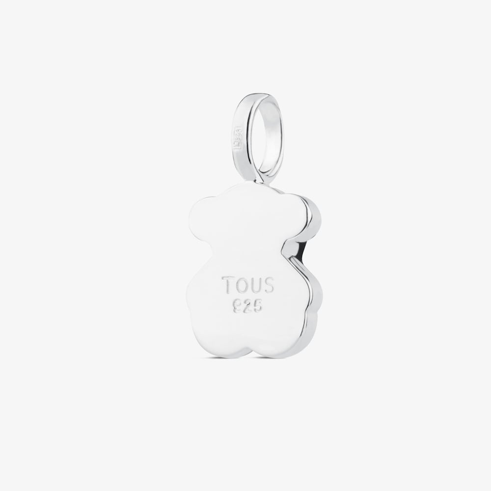 Colgante de plata y &oacute;nix facetado motivo oso mediano TOUS Color