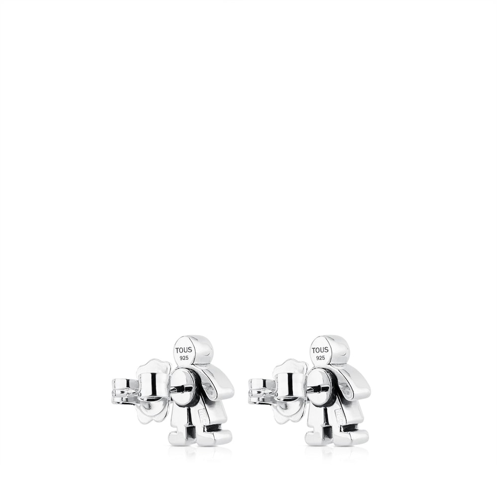 Silver Sweet Dolls boy Earrings image number 2