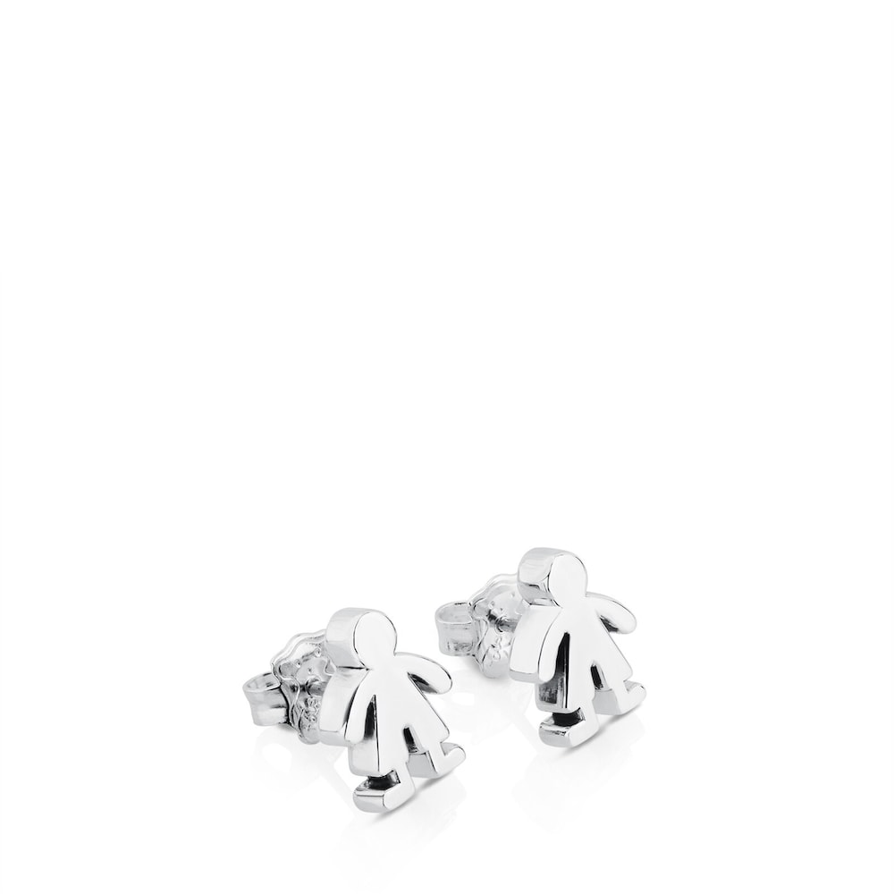 Silver Sweet Dolls boy Earrings image number 3