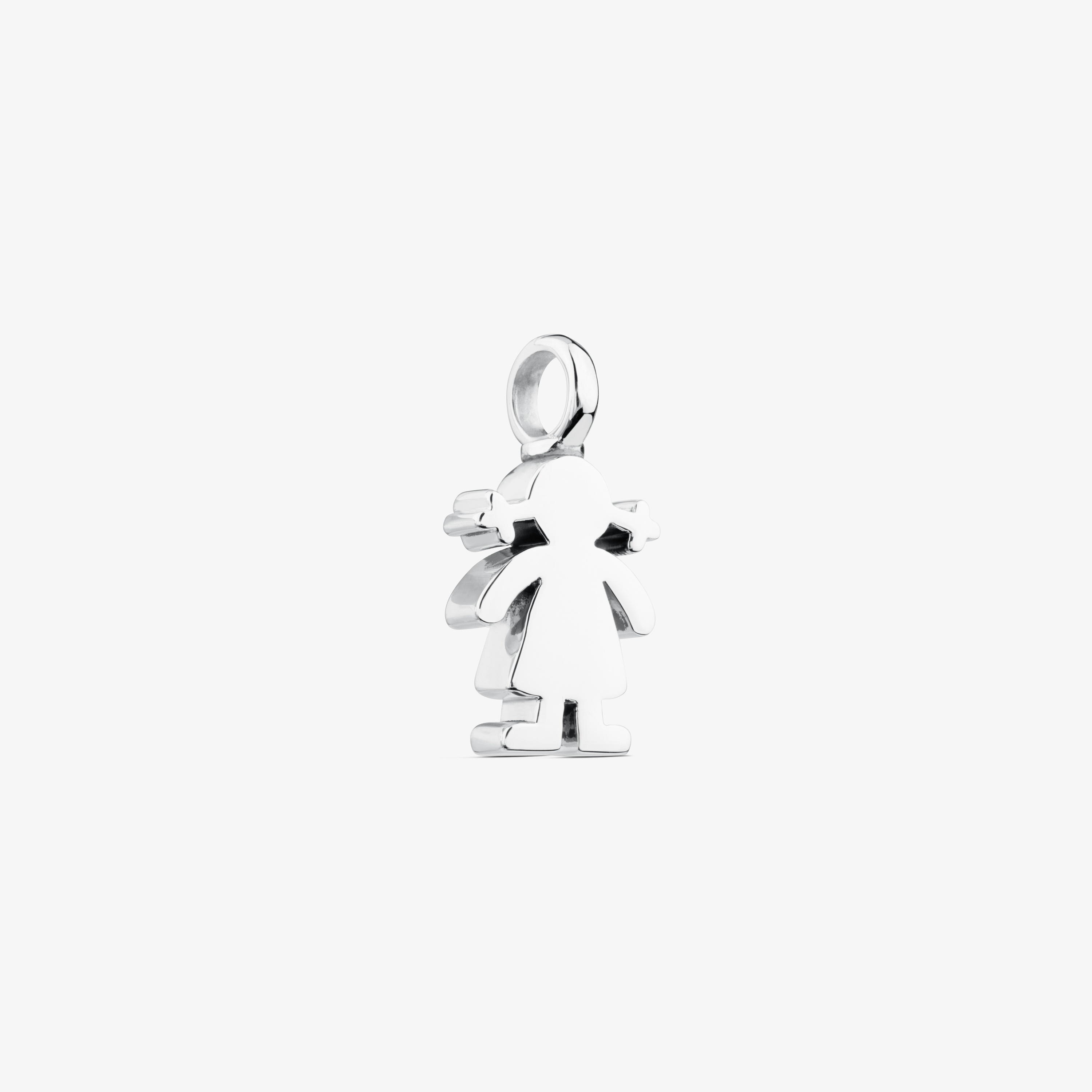 Silver Sweet Dolls girl Pendant