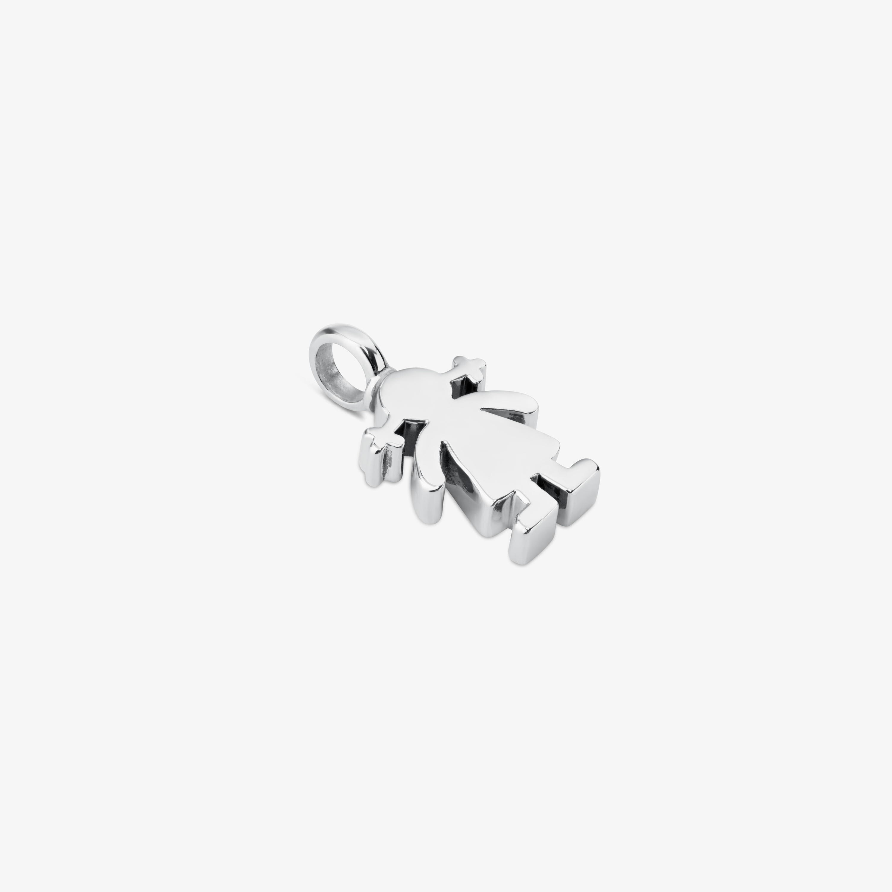 Silver Sweet Dolls girl Pendant