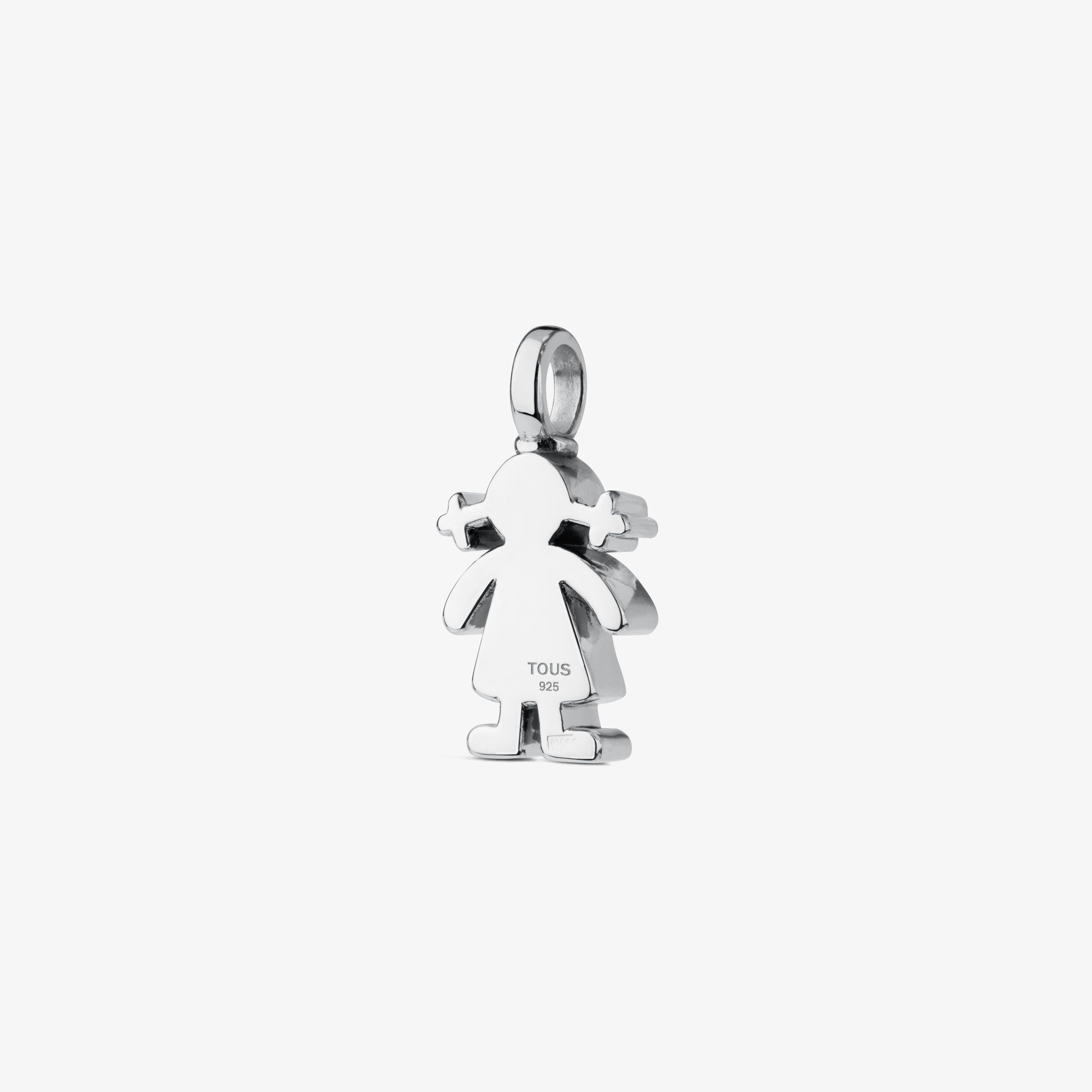 Silver Sweet Dolls girl Pendant
