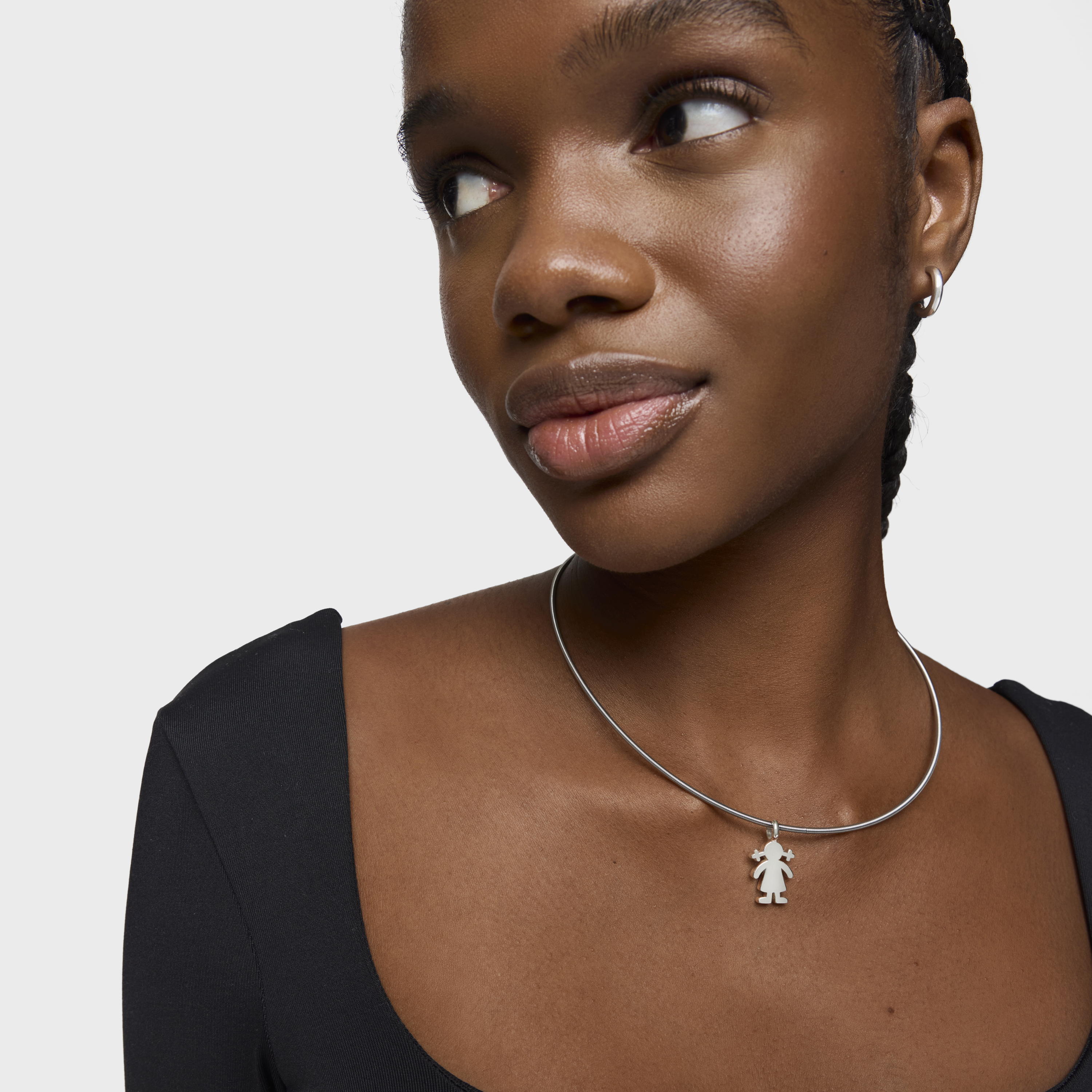 Silver Sweet Dolls girl Pendant | TOUS