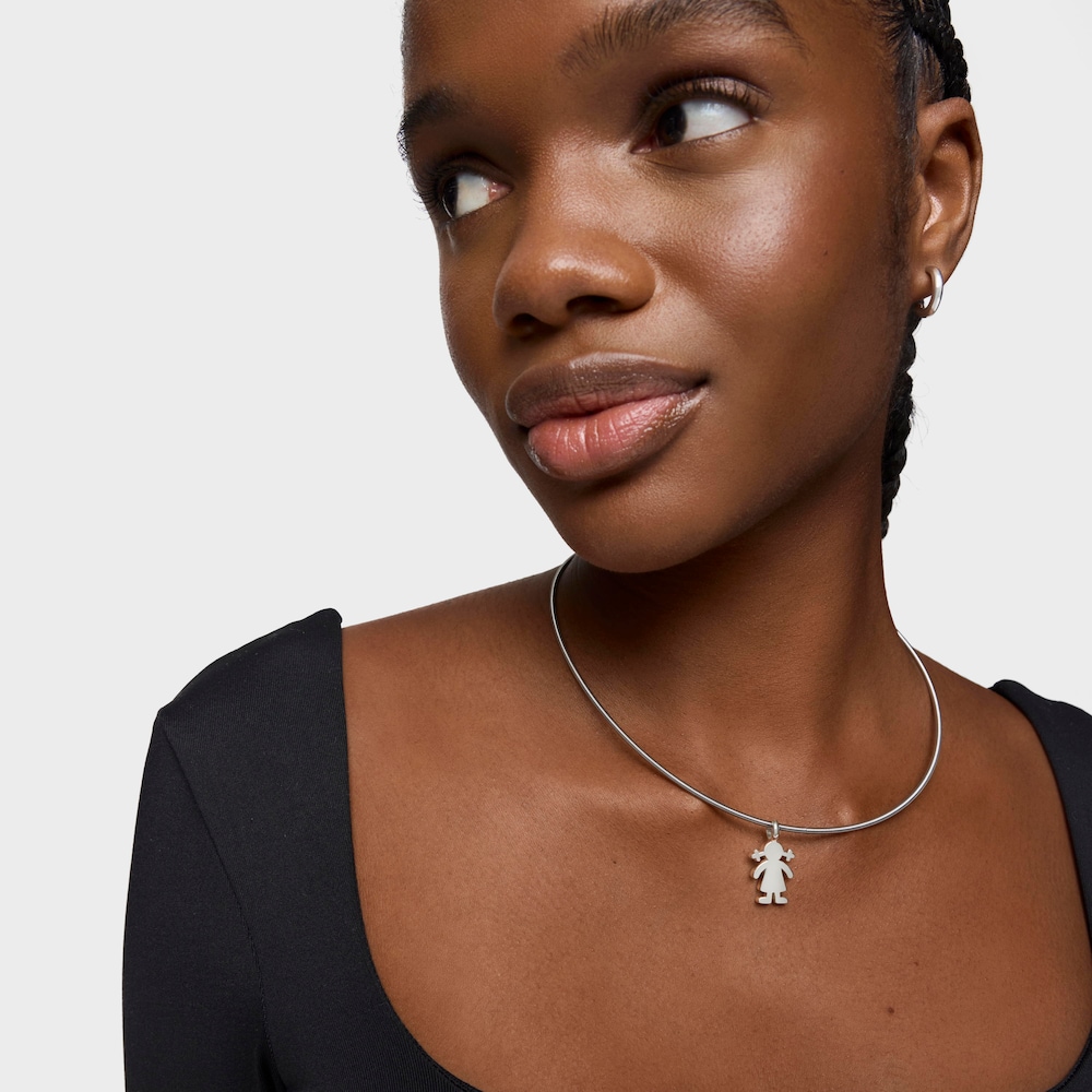Colgante ni&ntilde;a de plata Sweet Dolls