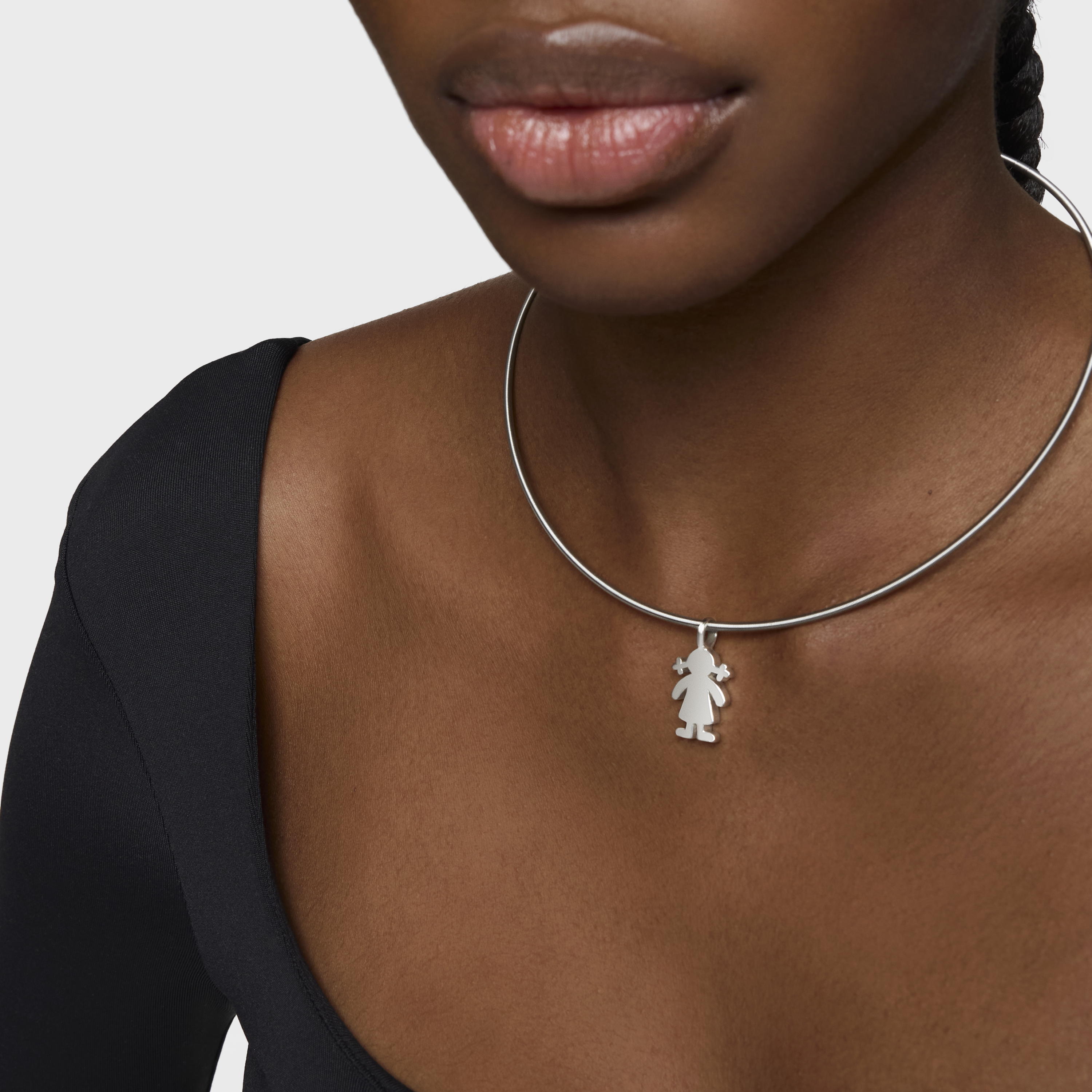 Silver Sweet Dolls girl Pendant | TOUS