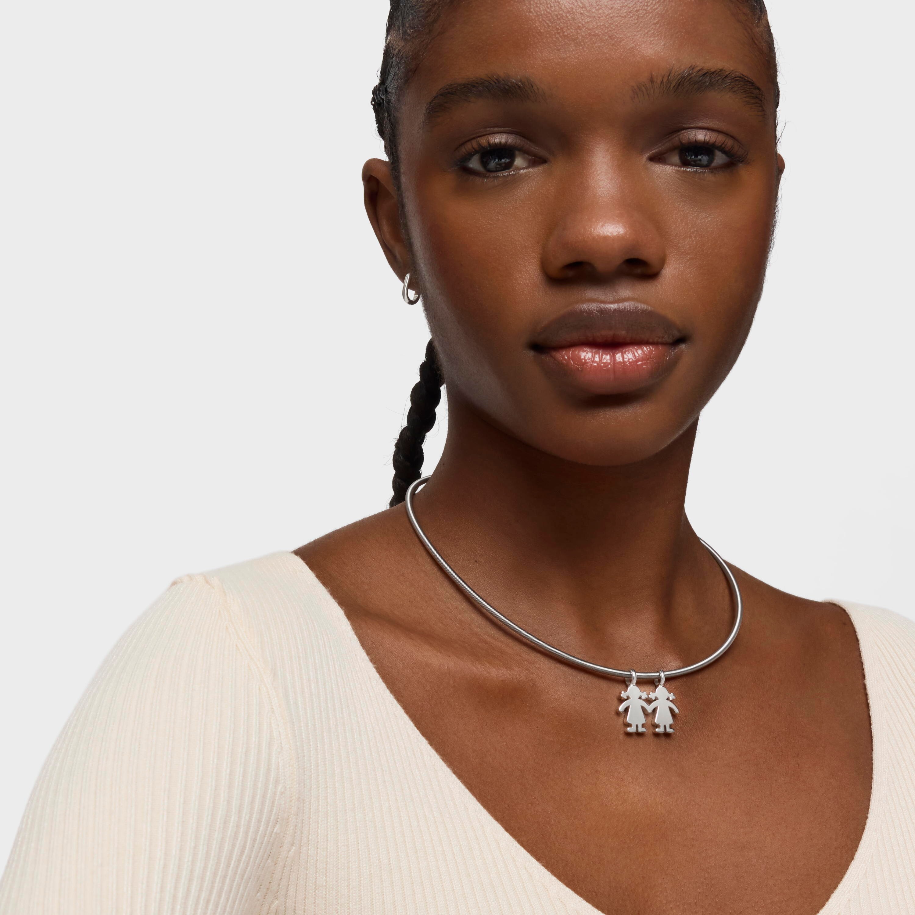Silver Sweet Dolls girls Pendant | TOUS