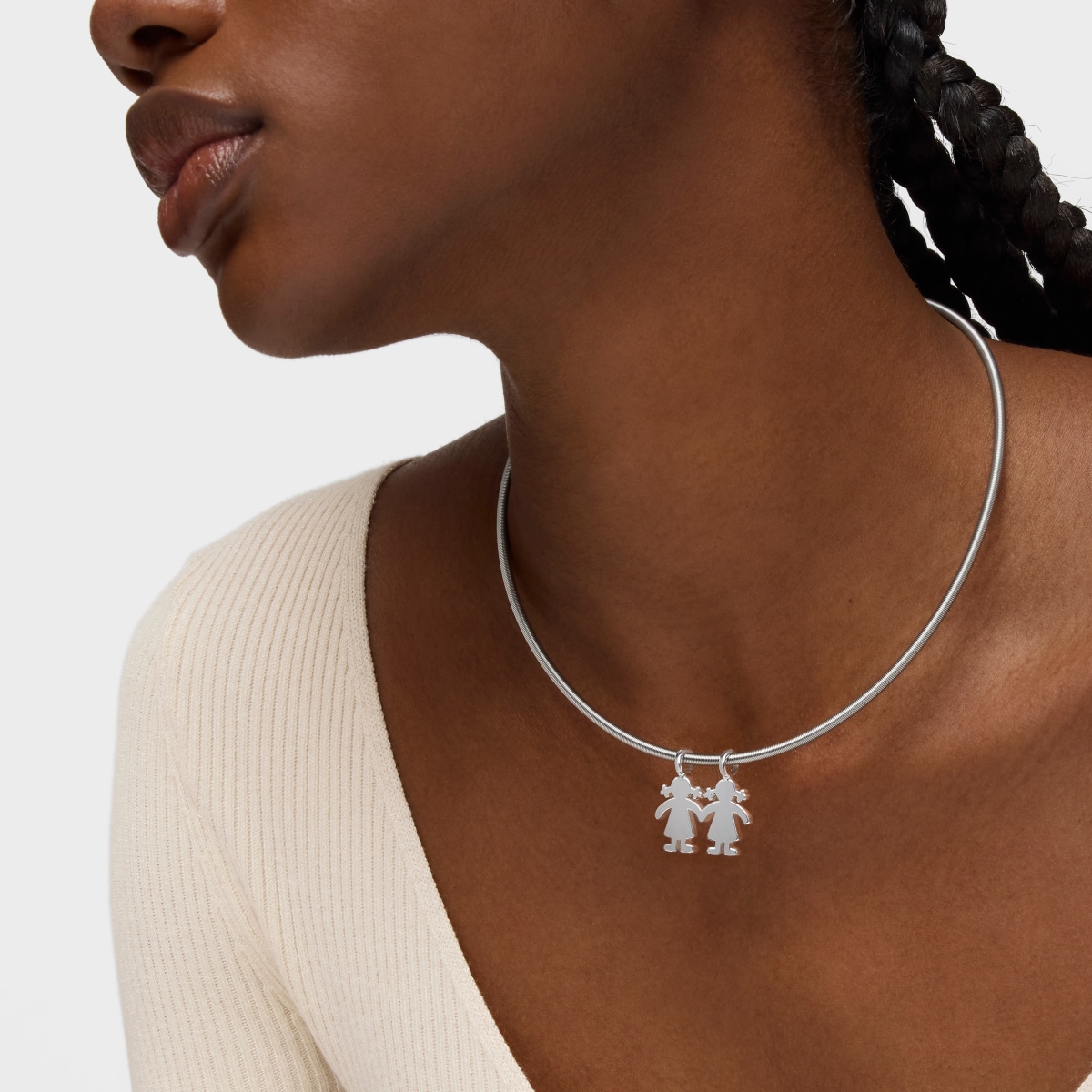 Silver Sweet Dolls girls Pendant