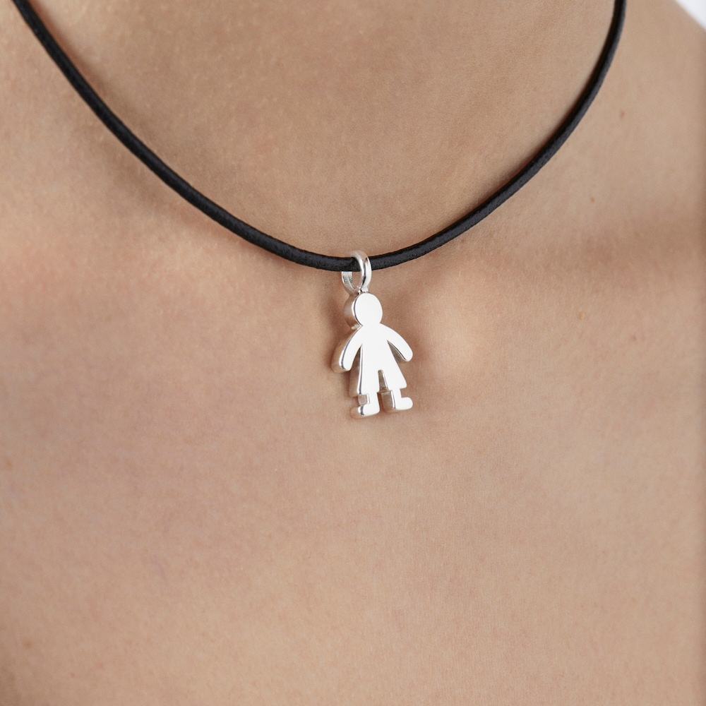 Colgante ni&ntilde;o de plata Sweet Dolls