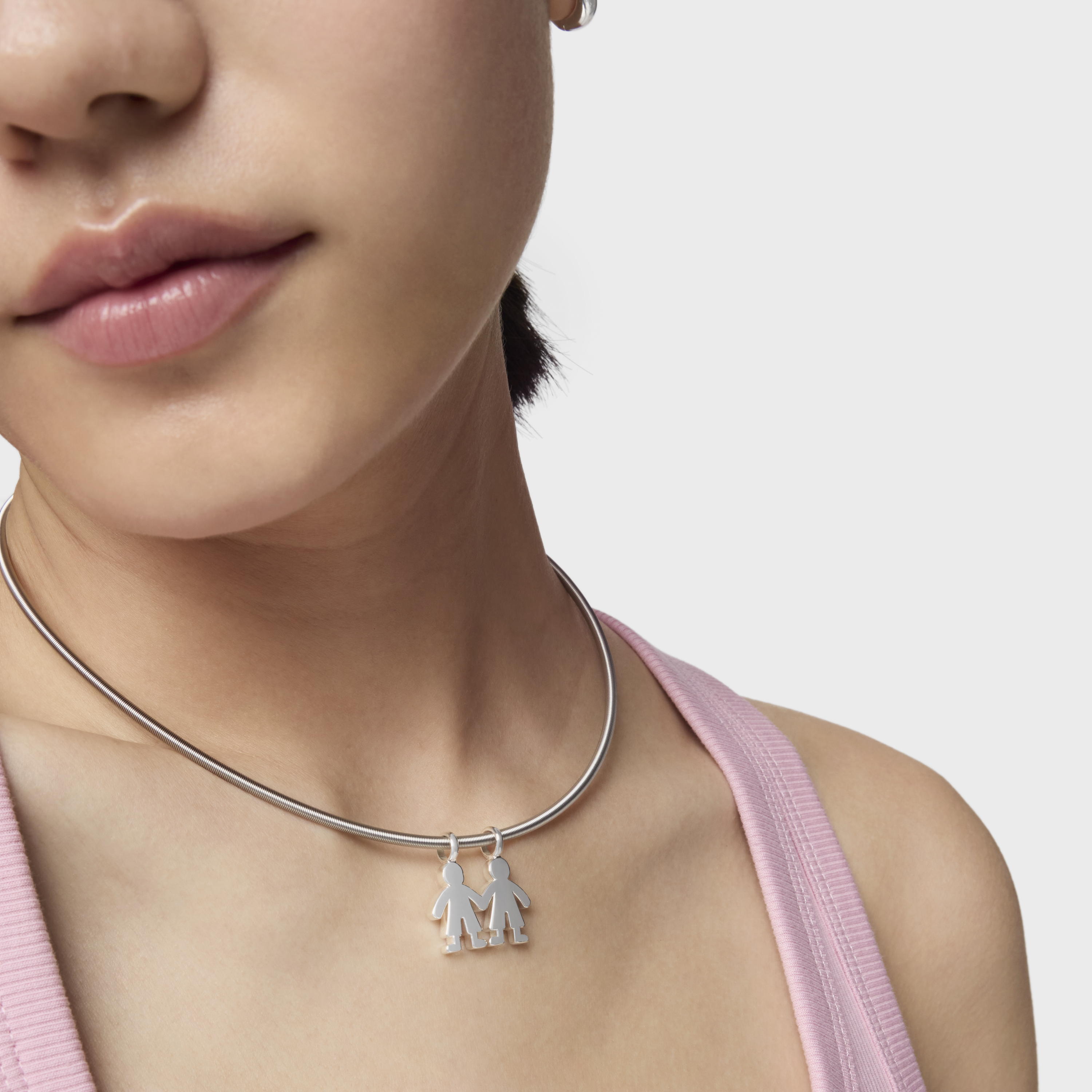 Silver Sweet Dolls boys Pendant | TOUS