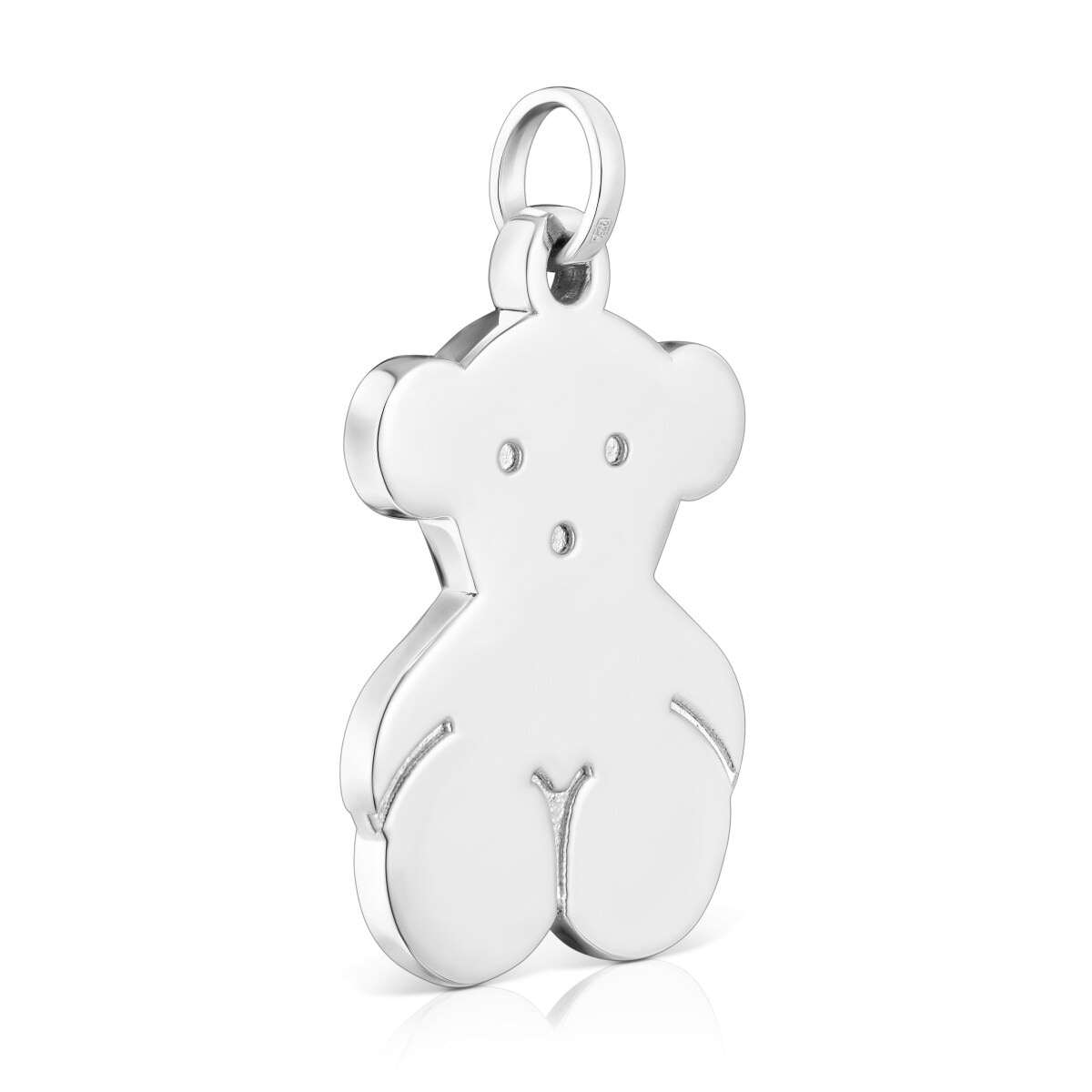 Large Silver Sweet Dolls bear Pendant