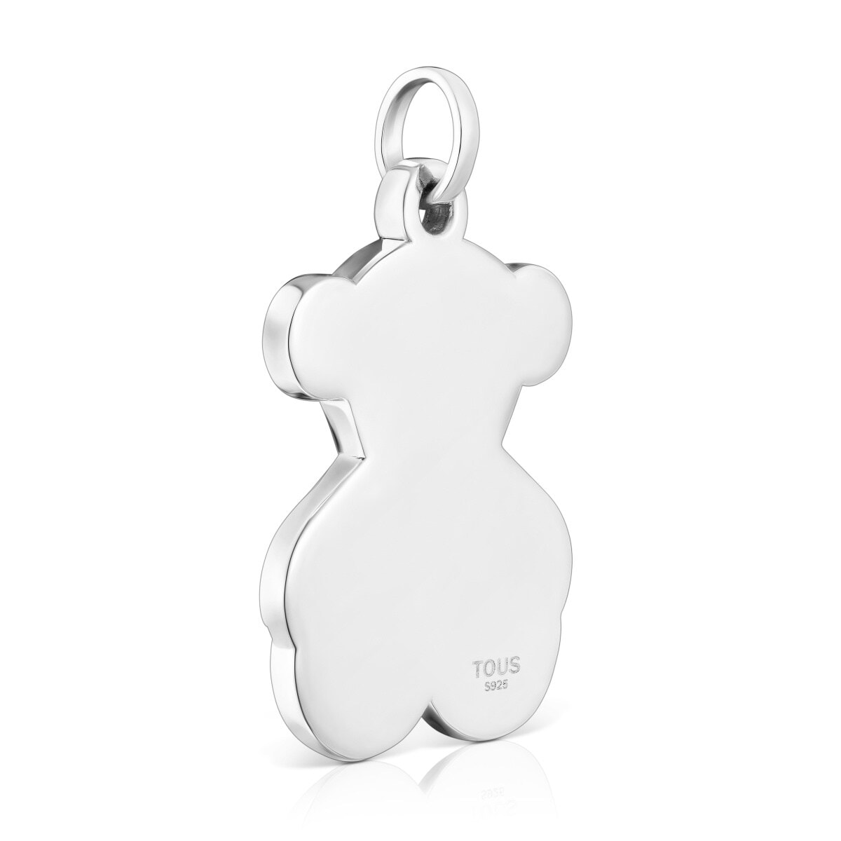 Large Silver Sweet Dolls bear Pendant