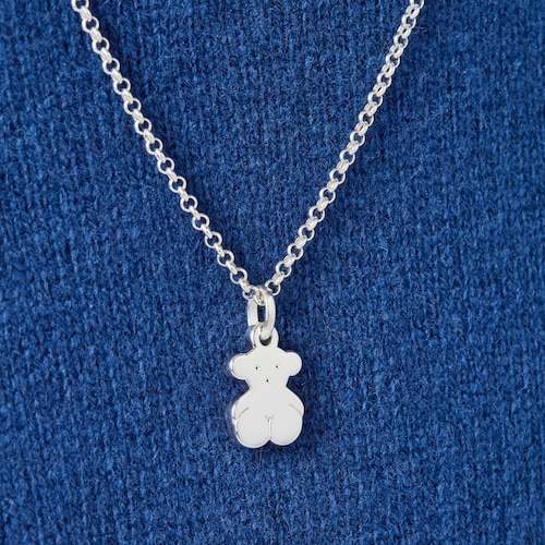 Colgante peque&ntilde;o oso de plata Sweet Dolls