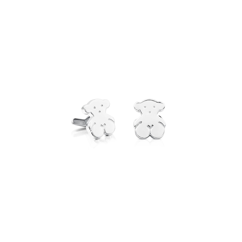Silver Sweet Dolls bear Cufflinks image number 0