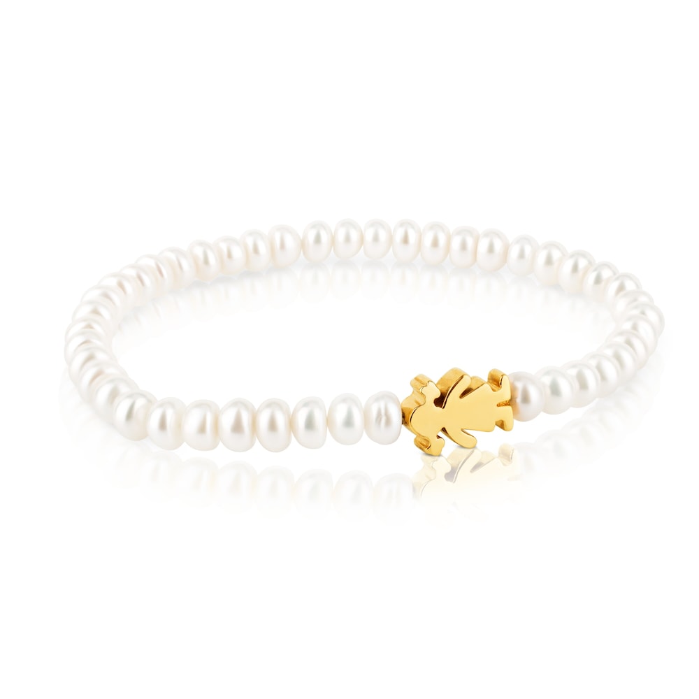 Pulsera niña de oro y perlas cultivadas Sweet Dolls Pulsera niña de oro y perlas cultivadas Sweet Dolls