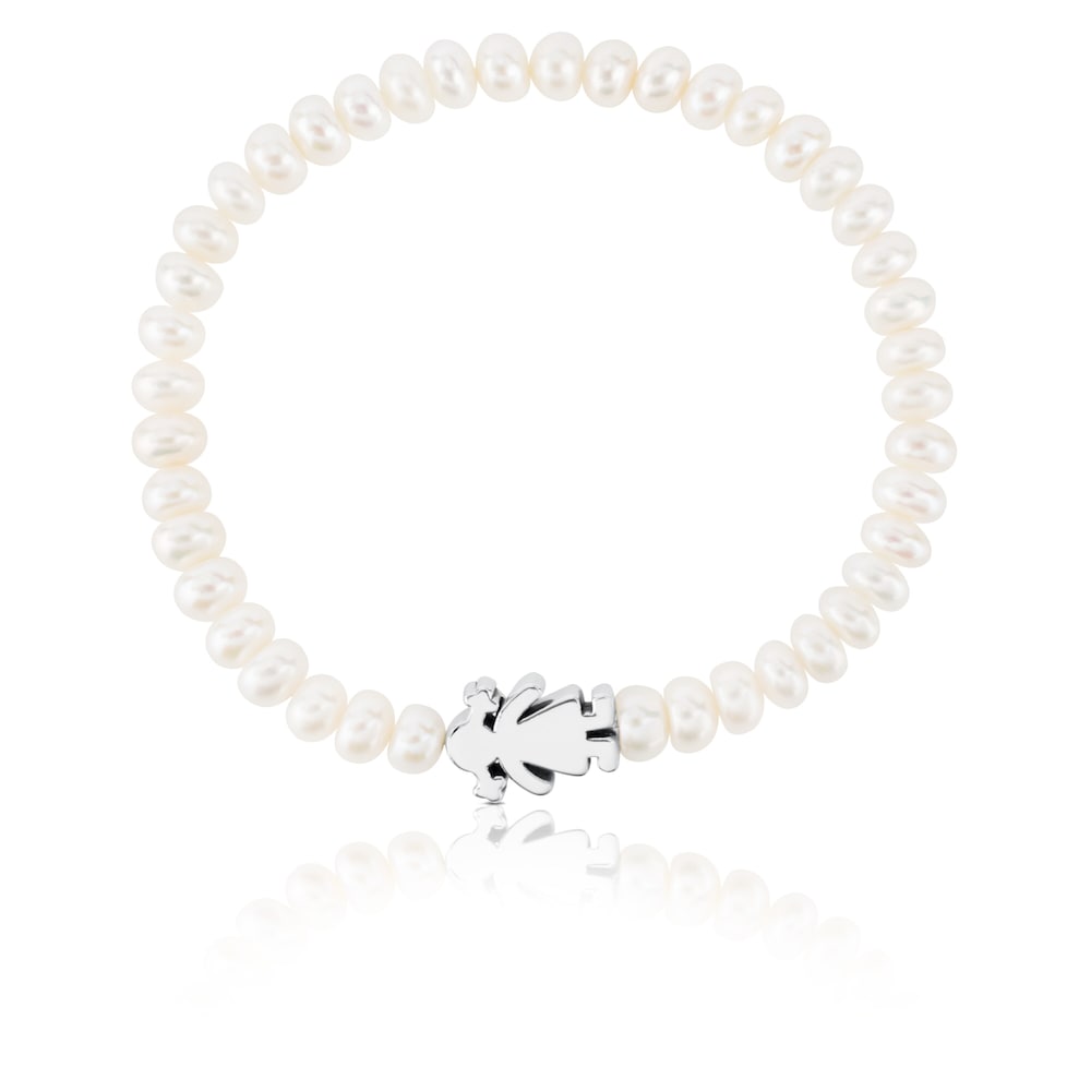 Pulsera niña de plata y perlas Sweet Dolls image number 2